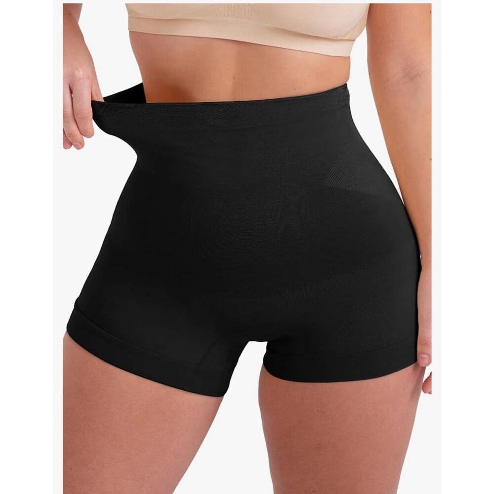 Empetua All Day Everyday High Waisted Shaper Boyshort Black Women's XL NWT